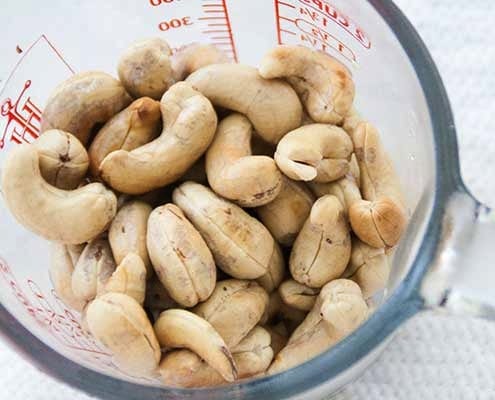 soaked cashews