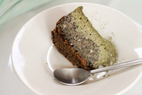 Matcha Black Sesame Cheesecake