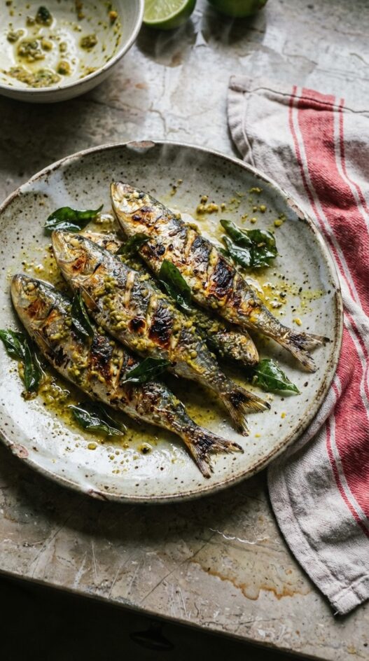Sardis Rice Kerala Style Grilled Sardines - Honest Cooking Magazine