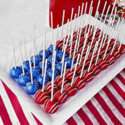 Red White and Blue Patriotic Cake Pops