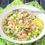 Roasted Shrimp with Orzo