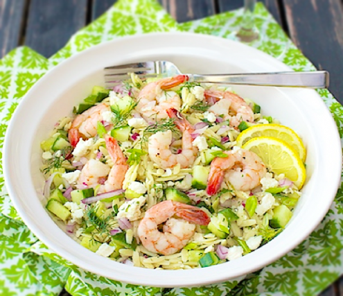 Roasted Shrimp with Orzo