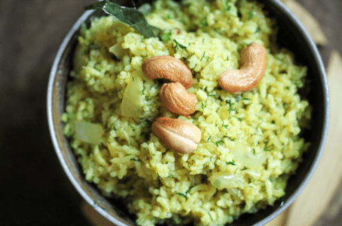 Lemon Dill Rice with Cashews