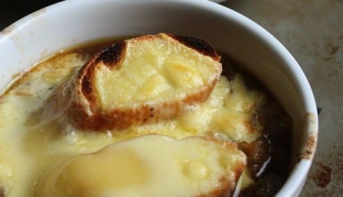 Cheesy Short Rib French Onion Soup Recipe by Abby Himes
