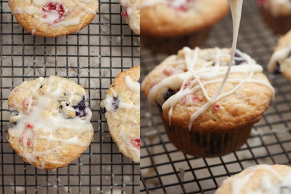 Blueberry Raspberry Muffins
