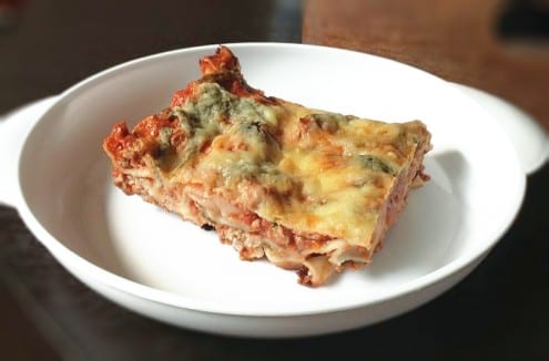 Spinach, Gouda and Beef Lasagna