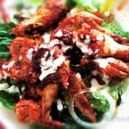 Hot and Spicy Chicken Wings with Barbecue Sauce