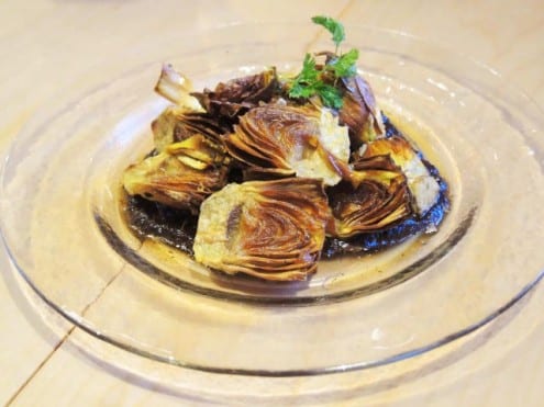 fried "baby" artichoke hearts at Jaleo