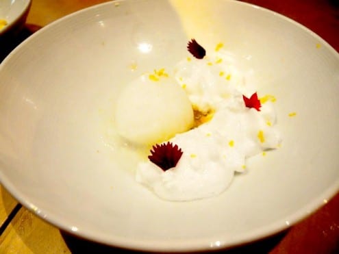 gin and tonic sorbet at Jaleo