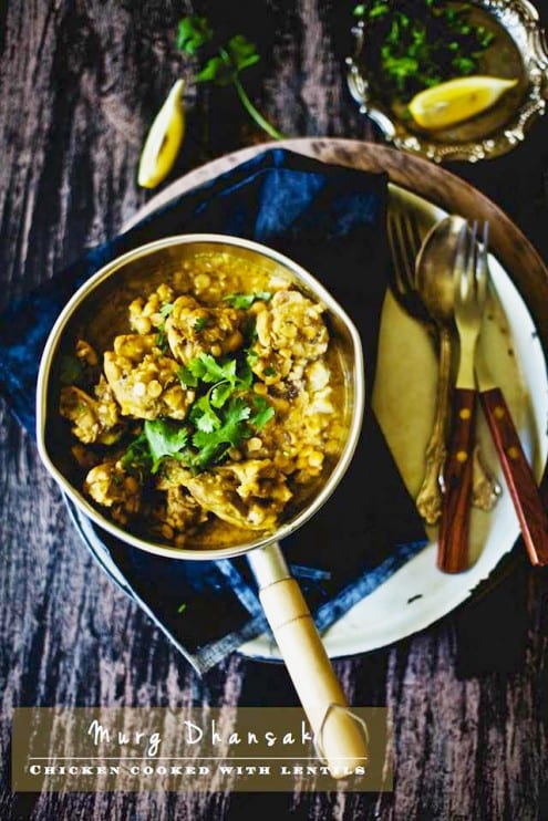 Murg Dhansak: Chicken Cooked with Lentils