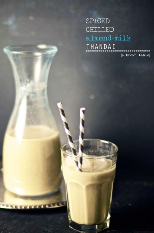 Spiced Chilled Almond Milk Thandai