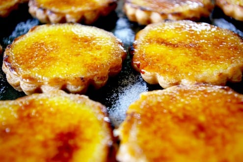 Cinnamon and Vanilla Bean Creme Brulee Tartlets