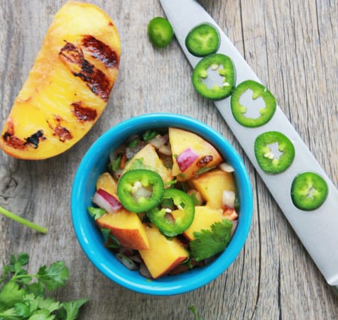 Grilled Peach Salsa