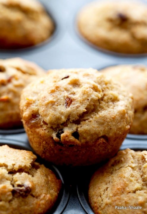 Orange Raisin Wheat Germ Muffins