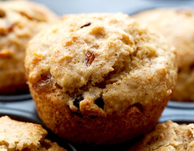 Orange Raisin Wheat Germ Muffins