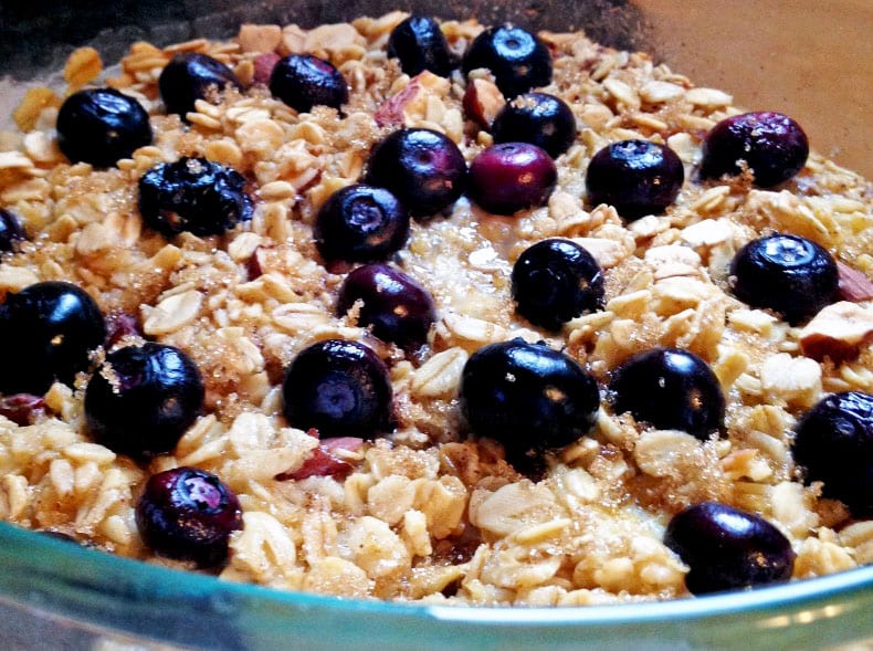 Apple and Blueberry Baked Oatmeal
