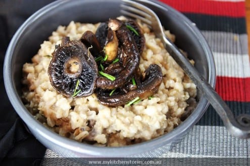 Barley Risotto with Field Mushrooms and Balsamic