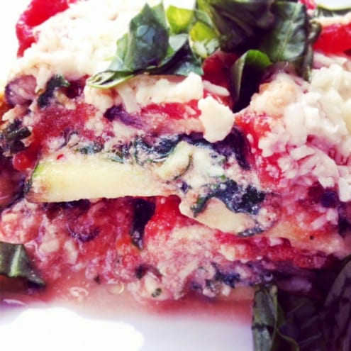 Pasta-less Vegetarian Lasagna