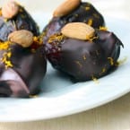 Chocolate-Covered Almond-Stuffed Dates