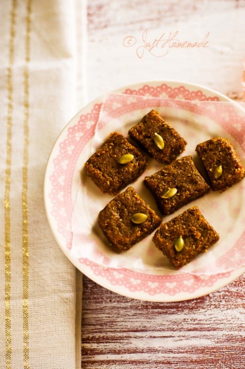 Walnut Date Burfi