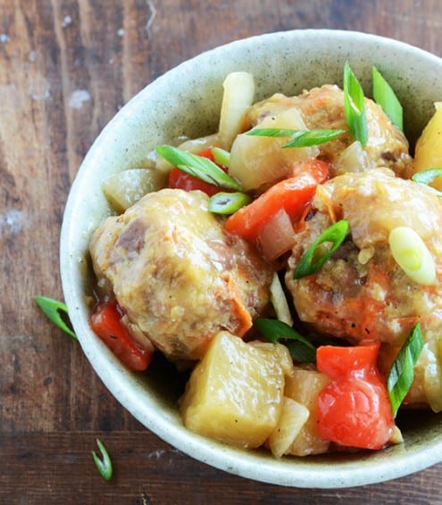 Sweet and Sour Turkey Meatballs