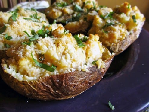 Twice-Baked Potatoes with Artichoke