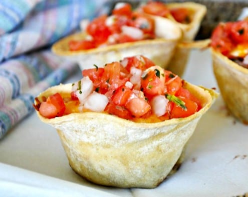 Huevos Rancheros Tortilla Cups