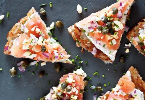 Finnish Smoked Salmon Potato Tartineq