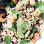 Chickpea, Cashew and Shallot Pilaf