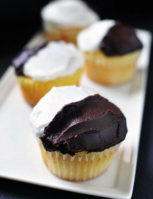 Black and White Cupcakes