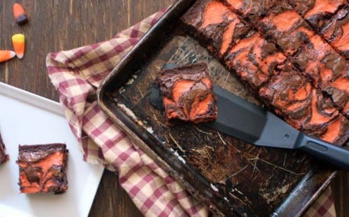 Halloween Cheesecake Brownies