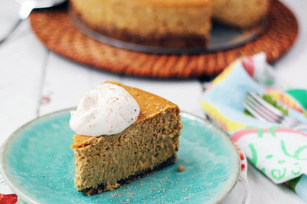 Bourbon Pumpkin Spice Cheesecake