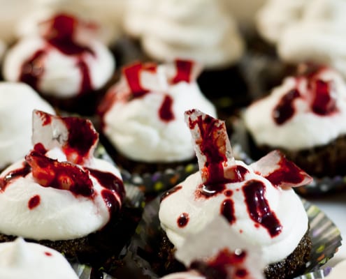 Bloody Halloween Cupcakes