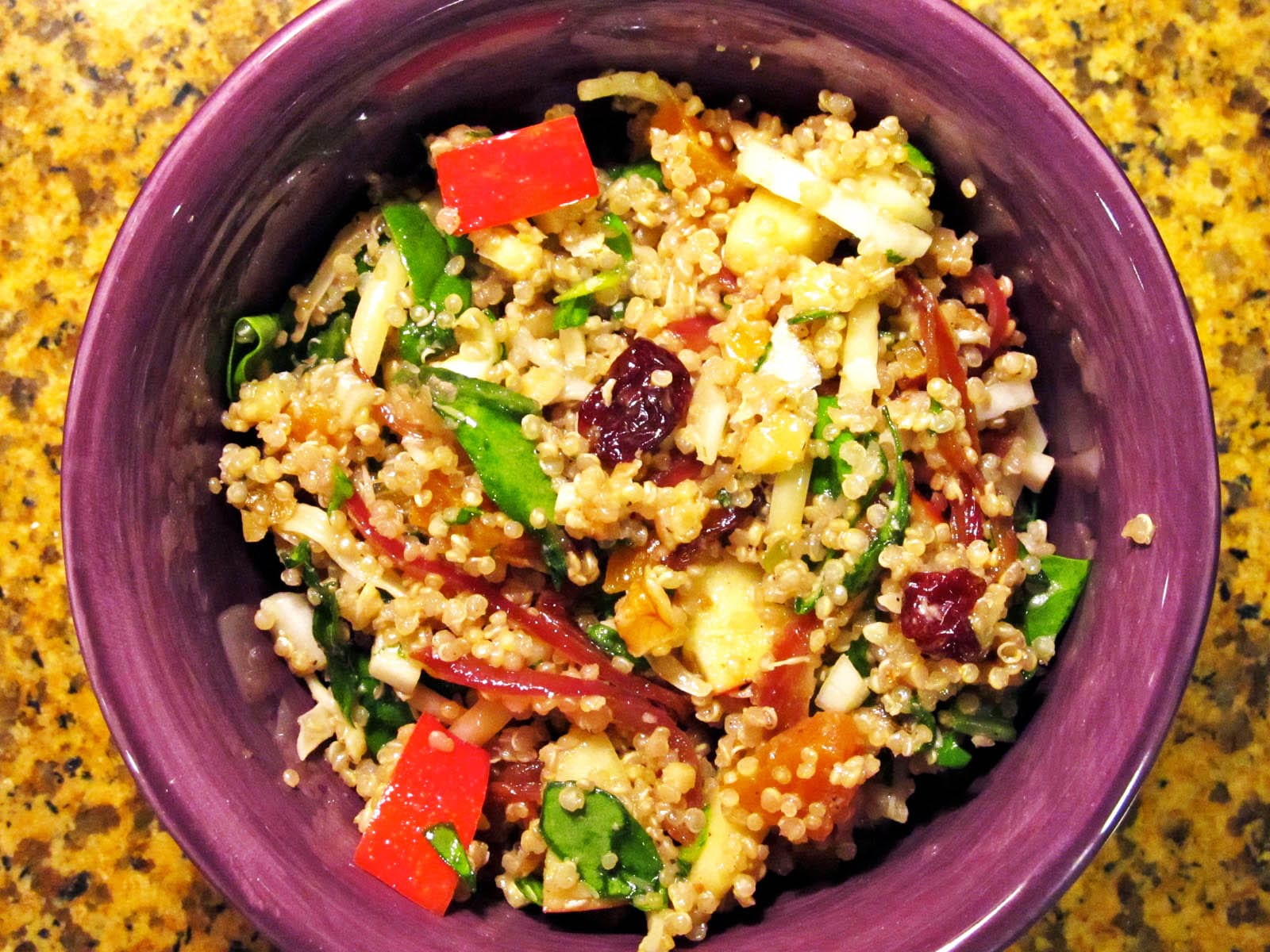 Quinoa, Spinach and Apple Salad