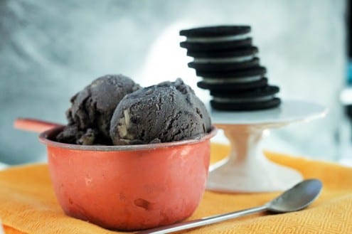 Oreo Ice Cream with Chocolate Chip Cookie Dough