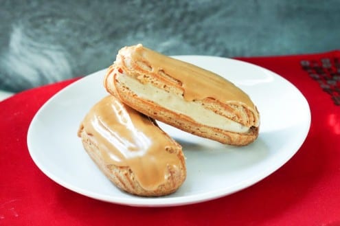 Apple and Caramel Eclairs