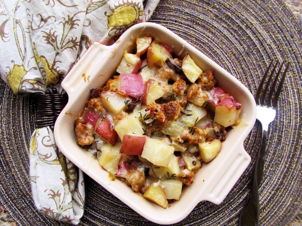 Chicken Sausage and Potato Casserole