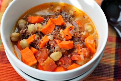 Vegetarian Quinoa Chickpea Stew Recipe by Soni Sinha