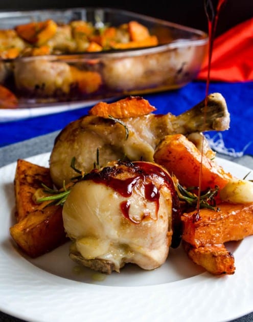 Roasted Chicken and Pumpkin