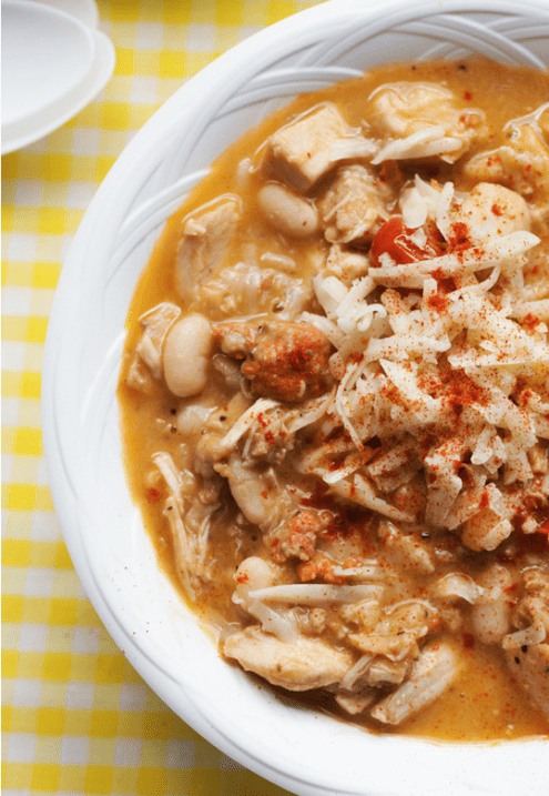 Chicken Sausage Chili with Roasted Tomatoes