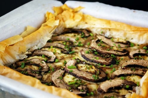 Truffled Potato and Mushroom Tart