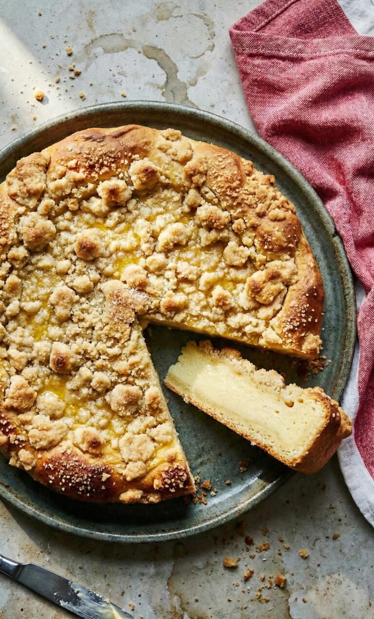 Vlaai Dutch Streusel Pudding Pie