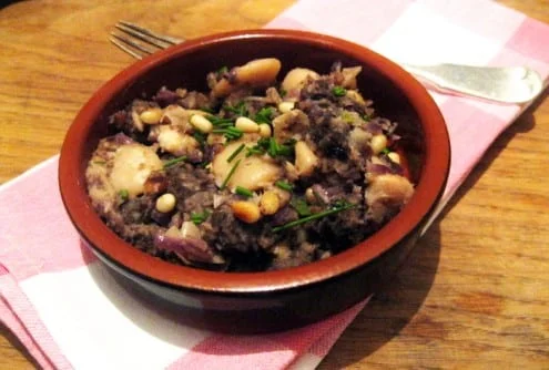 Black Pudding and Butter Beans Hash