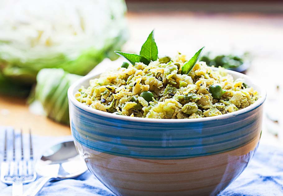 Cabbage and Pea Curry