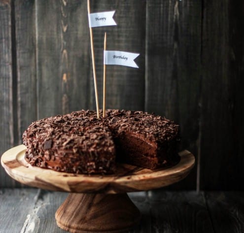 Chocolate Cake with Chocolate-Coffee Buttercream