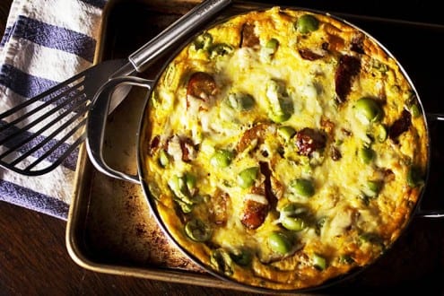 Sweet Potato and Chorizo Frittata 