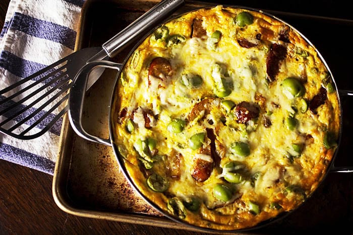 Sweet Potato and Chorizo Frittata