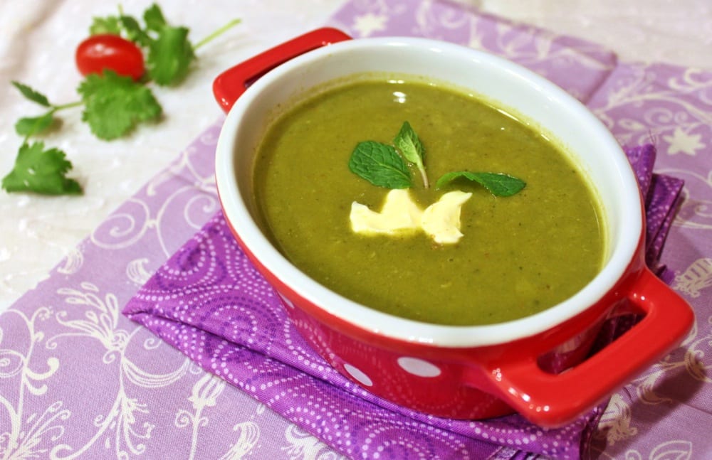 Spinach and Split Pea Soup