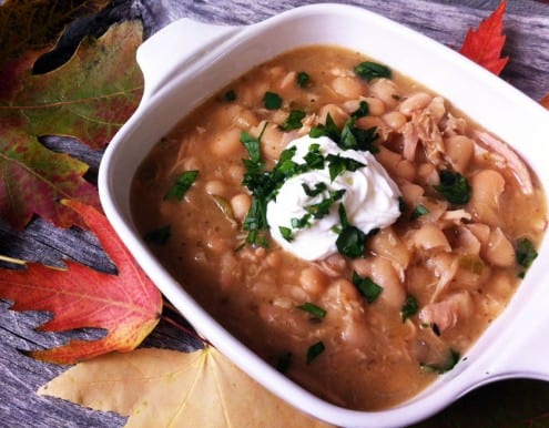 Shredded Chicken and Bean Chili