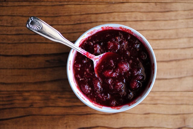 Vanilla Cardamom Cranberry Sauce